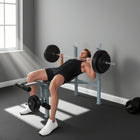 Soozier - Banc de musculation incliné décliné avec extension pour jambes et support pour barre-4 positions de banc ajustables – 18,5 po, 22 po, 25,2 po, 28,3 po pour inclinaison/plat/déclinaison 