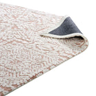 Modway - Javiera Marocain contemporain Tapis de 5 pi l x 8 pi L - Ivory et Cameo Rose-Résistant aux taches / Facile à nettoyer