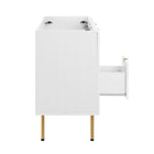 Modway - Chaucer 48" Armoire de toilette de salle de bain (lavabo non inclus) - Blanc-Bassin d’évier et installations non inclus
