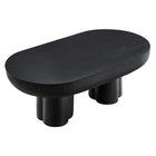 Modway - Caspian Béton ovale Table basse - Noir-Assemblée requise