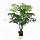 Outsunny - Palmier tropical artificiel 4 pi avec feuilles réalistes - vert-Cette plante comprend 18 feuilles qui apportent une sensation naturelle à votre pièce 