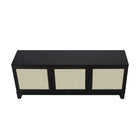 Manhattan Comfort - Meuble TV Sheridan 62,99 po style Mid-Century Modern - Noir-15,66 po L x 62,99 po l x 24,01 po H