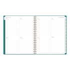 AT-A-GLANCE - Agenda scolaire hebdomadaire/mensuel Signature Lite 2026-2027 - 11 po H x 8 3/8 po l - sarcelle - bilingue-12 mois de planification académique hebdomadaire/mensuelle