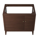 Modway - Ledger 36" Armoire de toilette de salle de bain (lavabo non inclus) - Noyer-9