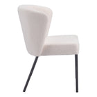 Zuo - Aimee Chaise de salle à manger - Crème - Ensemble de 2-Garantie limitée de 3 ans