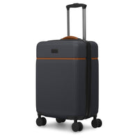 Bugatti - Valise de cabine à coque rigide 18.50po de la collection Cannes - Noir-Fabriqué en ABS/PC léger et résistant avec garniture en PU