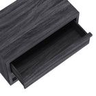 Manhattan Comfort - Table de nuit contemporaine Navis 32" à 2 tiroirs - Gris charbon-Disponible en trois finitions polyvalentes : chêne naturel, gris charbon et chêne blanchi pour s’adapter à différents styles de décoration