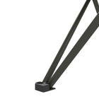 Outsunny - Table de camping pliante 22 po pour camping, pique-nique, randonnée, barbecue, pêche, noir-Montage simple, sans outils, pour plus de commodité  
