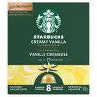 Starbucks Par Nespresso - Capsules de café - Vanille Crémeuse - Paquet de 8-Chaque étui contient 8 capsules de café en aluminium recyclable