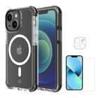 AXS - PROShield Plus etui MagSafe teste contre les chutes & Protecteur d'ecran pour Apple iPhone 13, Transparent/Noir-Coins renforces subtils absorbant les chocs en creant un coussin d'air entre l'appareil et les surfaces