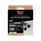 PanzerGlass - Protecteur d'objectif d'appareil photo Hoops iPhone 17 Pro/17 Pro Max - Transparent-Applicateur pour assurer une installation facile , adhésif silicone autour des anneaux