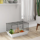PawHut - Cage enclos pour cochons d’Inde et lapins avec portes - 24 po L x 15 po l x 16 po H-Deux portes pour un accès facile à l’intérieur afin de remplir la nourriture et l’eau 