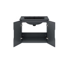 Modway - Vitality 24" Vanette de salle de bain - Gris Noir-Trous de robinet centraux 8"