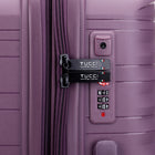 TUCCI - Bagage d'enregistrement à coque rigide  Lussore 24 po - Violet-Intérieur Deluxe – Doublure organisée et de haute qualité. Un intérieur de luxe, entièrement doublé, avec plusieurs compartiments pour garder vos affaires bien rangées