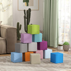 Soozier - Ensemble de 12 blocs de mousse souples pour tout-petits - Couleurs claires-Conçu pour permettre aux bébés et aux jeunes enfants de grimper, de ramper, d'explorer et de glisser  