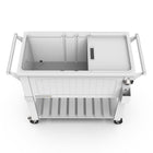 Permasteel - Glacière de patio style mobilier 80 pintes avec séparateur - blanche-Le bouchon de drainage permet de vider facilement la glace fondue et l’excès d’eau.