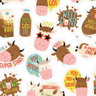 Eureka - Autocollants parfumés au lait de chocolat de vaches brunes, 80 par paquet, 6 paquets-Ajoutez des devoirs notés, des travaux manuels en classe, des lettres, des invitations à des fêtes, des cartes, des récompenses et bien plus encore !