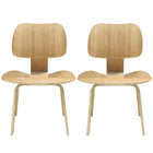 Modway - Fathom Chaises de salle à manger Ensemble de 2 - Naturel-Parfait pour la restauration ou le travail