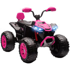 Qaba - Voiture électrique 24V à 2 places pour enfants avec roues à suspension - rose-Deux puissants moteurs de 24V offrent aventure et contrôle de vitesse fluide 