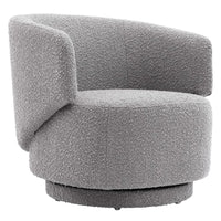Modway - Celestia Tissu Boucle Chaise pivotante - Gris clair-Chaise pivotante d’accent