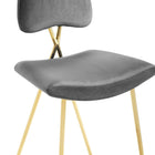 Modway - Ponder Performance Velvet Tabouret de comptoir - Gris-8