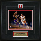 Allen Iverson Pin & Plate Sixers - Impression encadree - 18" x 18"-Qualité supérieure - 8x10 framed