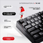 Cybeart - Akula 99 Clavier De Jeu Sans Fil Tri-Mode Rgb Grand Format - Black-La batterie de 8000 mAh offre une autonomie de 400 heures avec les lumières RGB éteintes et de 32 heures avec les lumières RGB allumées.