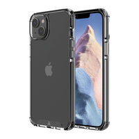AXS - PROShield Plus etui transparent teste contre les chutes pour Apple iPhone 14, Noir-Coin renforçis subtils absorbent les chocs en creant un coussin d'air entre l'appareil et les surfaces