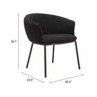 Zuo - Essen Chaise de salle à manger - Noir/Bronze-6