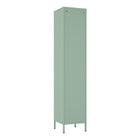 Manhattan Comfort - Armoire de rangement individuelle moderne Naomi 15 po avec casier - Vert-Acier: Nettoyage: Essuyez avec un chiffon doux et sec. Pour les taches tenaces, utilisez un détergent doux avec de l’eau, puis séchez avec un chiffon pour éviter les traces d’eau. À éviter: N’utilisez pas de tampons abrasifs qui pourraient rayer la surface. Évitez de laisser de l’eau ou de l’humidité sur la surface pendant de longues périodes.. Entretien: Vérifiez régulièrement la présence de rouille, surtout dans l