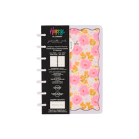 The Happy Planner - Planificateur daté format mini 2026–2027 à reliure à disques - 7-1/2 po x 6-11/16 po - Floraison ensoleillée-Ce superbe planificateur 12 mois (juillet 2026 – juin 2027) comprend des calendriers de référence annuels, des calendriers mensuels, des pages hebdomadaires, des pages de priorités mensuelles, des pages de notes, et bien plus