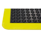 Edgewood - Tapis à Bulles Sûreté Anti-Fatigue Léger Avec Formes de Dôme - 2 pi l x 3 pi L x 5/8 po P - Noir/Jaune-Caoutchouc