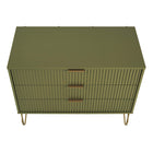Manhattan Comfort - Dumbo commode moderne 35,19" - vert olive-Garantie limitée du fabricant de 30 jours
