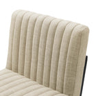 Modway - Indulge Chenal Touffé Tissu Tabourets de comptoir - Beige - Ensemble de 2-9