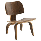 Modway - Fathom Chaise longue - Noyer-Chaise d’accent moderne du milieu du siècle