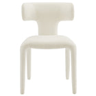 Modway - Stellan Dos courbé Boucle Tapis Chaise à manger Ensemble de 2 - Crème-10