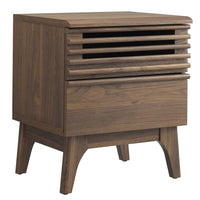 Modway - Render Table de chevet, Noyer-Table de chevet du milieu du siècle