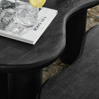 Modway - Hackney Bois de manguier Ensemble de table basse pour nidification - Noir-Conception à 3 jambes
