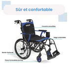 Journey - So Lite C2 Fauteuil roulant ultra léger - rouge-Le cadre en magnésium de qualité militaire ne pèse que 24 lb pour un transport et une manipulation plus faciles
