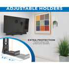 Mount-It! - Supports universels pour barre de son, pour installation sur téléviseur ou au mur-Ce support est compatible avec la plupart des téléviseurs dotés d'un système de fixation VESA standard, et ses bras réglables permettent d'y installer parfaitement des barres de son d'une largeur comprise entre 9 et 15,5 cm.