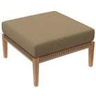 Modway - Clearwater Terrasse extérieure Bois de teck Ottoman in Gris brun clair-Ottoman extérieur patio