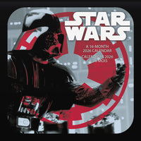 DateWorks - 2026 Calendrier Mural 16 Mois - 12 po x 12 po - Star Wars - Bilingue -12,00" x 12,00"