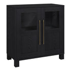 Hudson&Canal - Meuble d'appoint Holbrook de 71 cm de largeur - Grain noir-Design contemporain moderne pour votre bureau à domicile, votre chambre ou vos espaces de vie