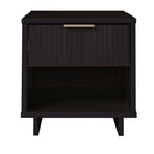 Manhattan Comfort - Table de nuit moderne Granville 18,11" à 1 tiroir - Noir-Moderne-contemporain avec une touche de glamour - Table de nuit pour chambre et salon
