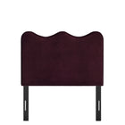 Modway - Athena Velours de performance résistant aux taches Tête de lit jumelée, Mûrier-Assemblée requise