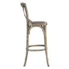 Modway - Gear Tabouret de bar - Gris-Capacité de poids : 330 lb.
