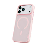 TUFF8 - Étui GlideGuard Mag Rose iPhone 17 Pro Max-Protection contre les chutes de niveau militaire : protège votre téléphone de l’usure quotidienne
