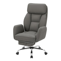 Monarch Specialties - 7274 Chaise de Bureau Ergonomique Aspect Cuir - Gris Foncé-Rafraîchissez votre espace de travail avec cette chaise de bureau à dossier haut, dotée d'une silhouette ergonomique à dossier haut avec rembourrage en mousse pour une assise confortable