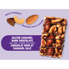 Pick Me Up Provisions - Barre aux noix Chocolat noir - 20 g - Caramel salé - Paquet de 20-Seulement 100 calories et 3 g de sucre par portion