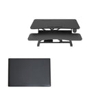 Rocelco - Bureau réglable électrique de 38 po avec CA/USB et tapis antifatigue - Noir-EDR a une grande surface de travail de 37,4 po x 15,75 po